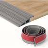 1PC 1m/39.37inch Wood Floor Transition Strip Edge Closing Strip Floor Seam Wear-Resistant Soft Plastic Flat Buckle Dge Threshold