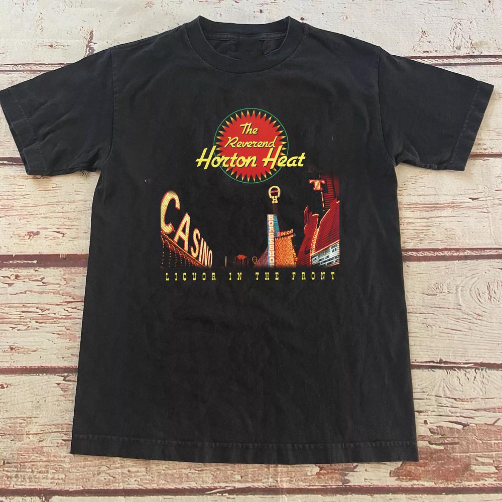 Футболка с принтом группы Reverend Horton Heat  Liquor In The Front  Полный размер S-5XL Унисекс XL