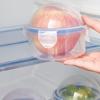 Clear Dome Reusable Food-Safe Fresh-Keeping Container | Airtight Leak-Proof Stackable | Ideal for Kitchen Produce Storage Box