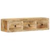 TV Wall Cabinet 100 x 32 x 25 cm Rough Solid Mango Wood