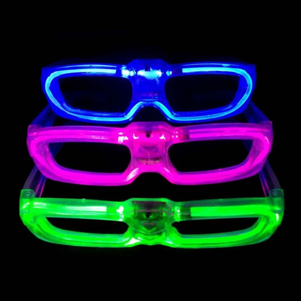 LED Glasses Adult Glow Sticks Glasses Luminous Glasses Shutter Shades Glasses Flashing Glasses