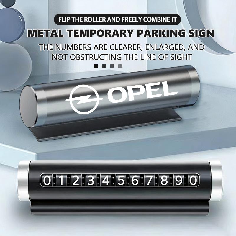 Car Phone Number Plate Temporary Parking Stickers Rotate Park Stop For Opel Meriva Mokka Grandland Vectra Zafira Vivaro Antara