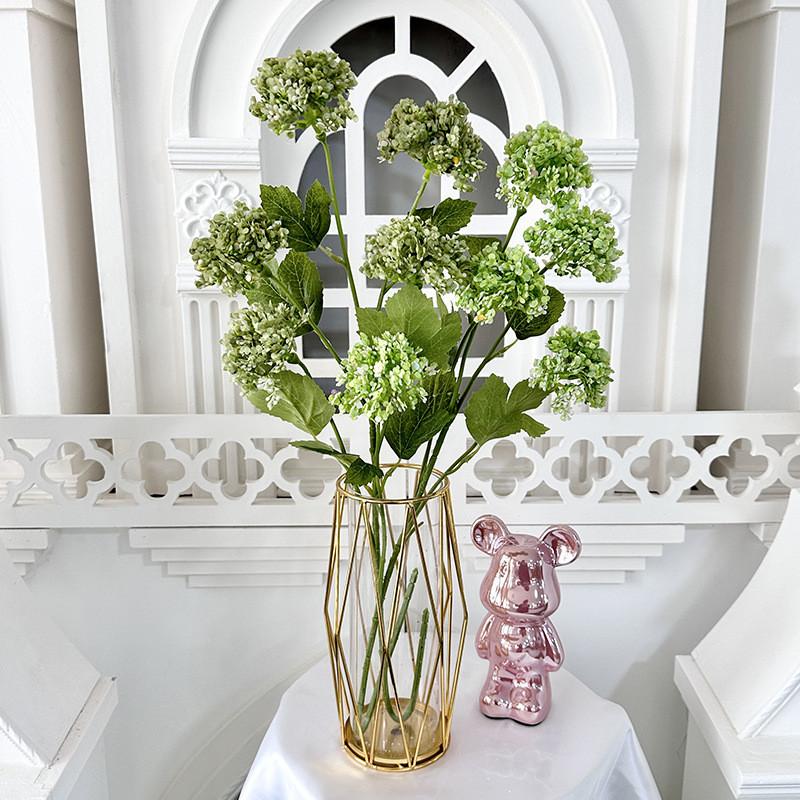 Polyester Hydrangea Artificial Flower For Wedding Decor Photography Home Office Arrangement
