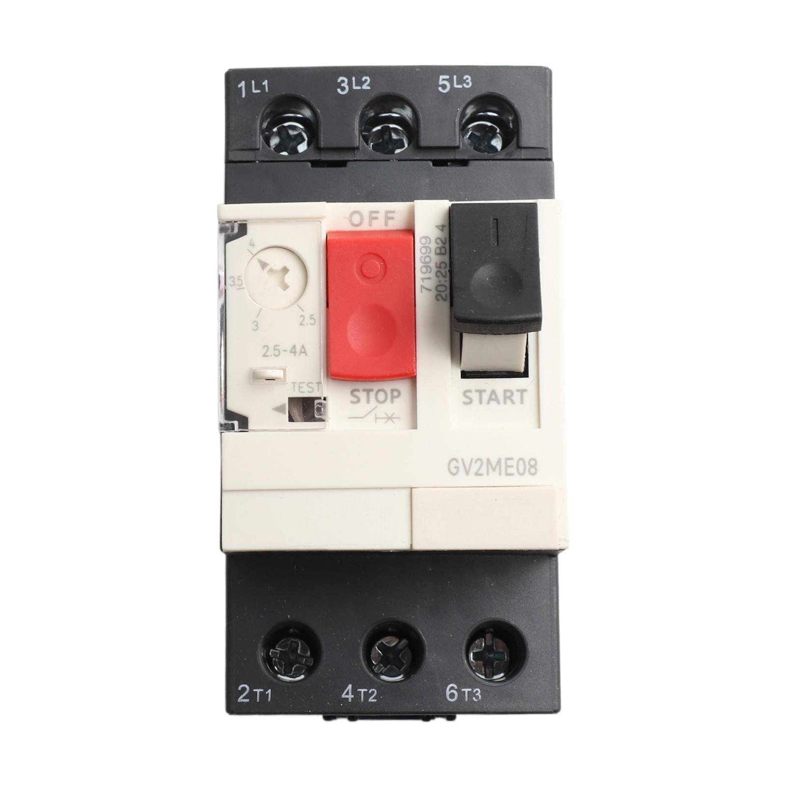 

Circuit Breaker 2.5-4A Motor Starter Protection Overload Short Circuit Protect