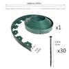 Plastic Landscape Edging Barrier Durability Flexible Garden Edging For Gardens And Lawns Sun Resistant