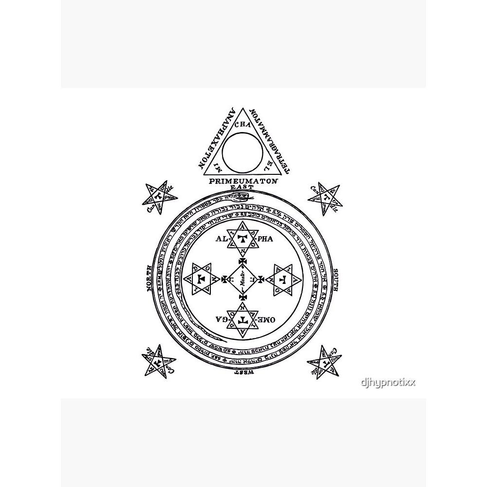 Tapestry of Solomon s Circle Goetia black n 75x100 чёрный