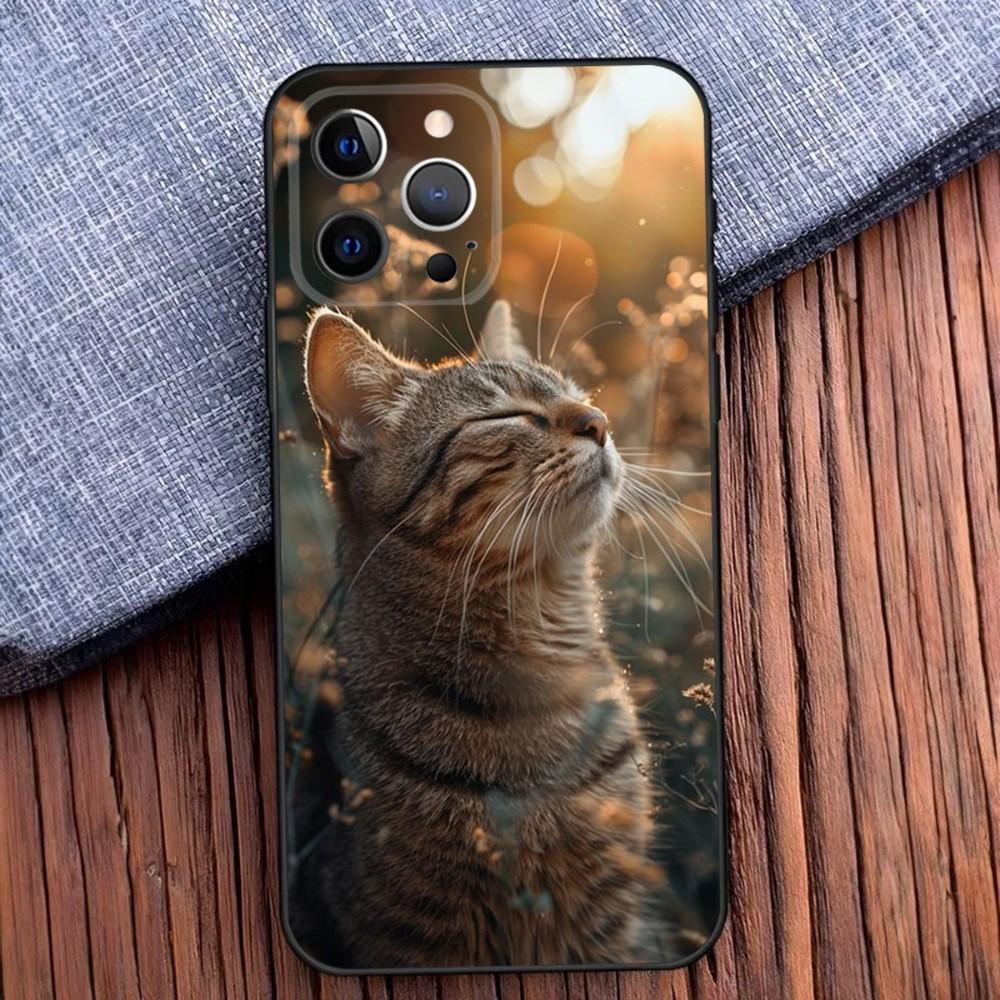 

Tabby Cat Cute Paw Phone Case For iPhone 16,15,14,13,12,11,Pro,X,XS,Max,XR,Plus,Mini Soft Black Cover iPhone12PROMAX