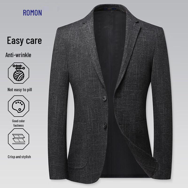 Romon Men s Anti-Wrinkle Business Casual Suit Jacket 175/L