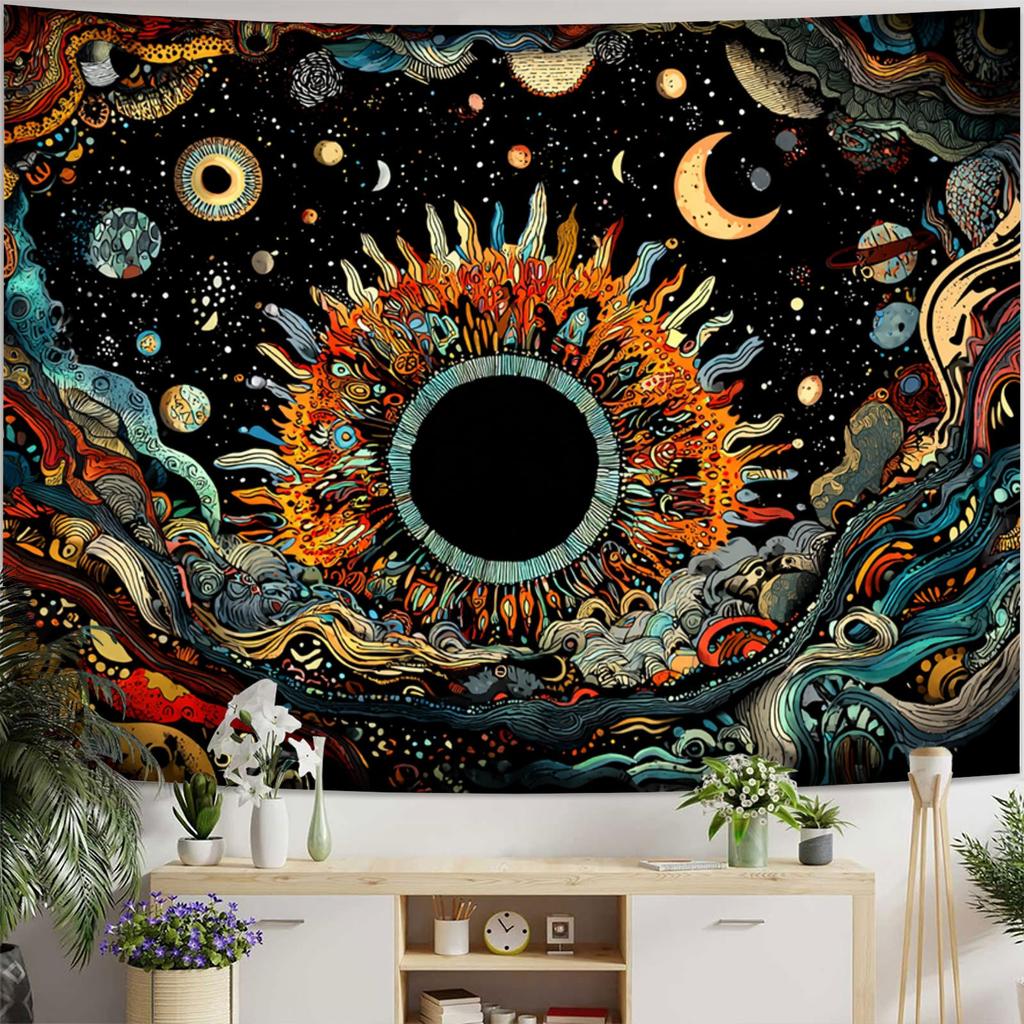 Realm Of Cosmic Dreams Digital Printing Polyester Wall Hanging Tapestry Decorative Living Room Bedrooms Office Background Gift