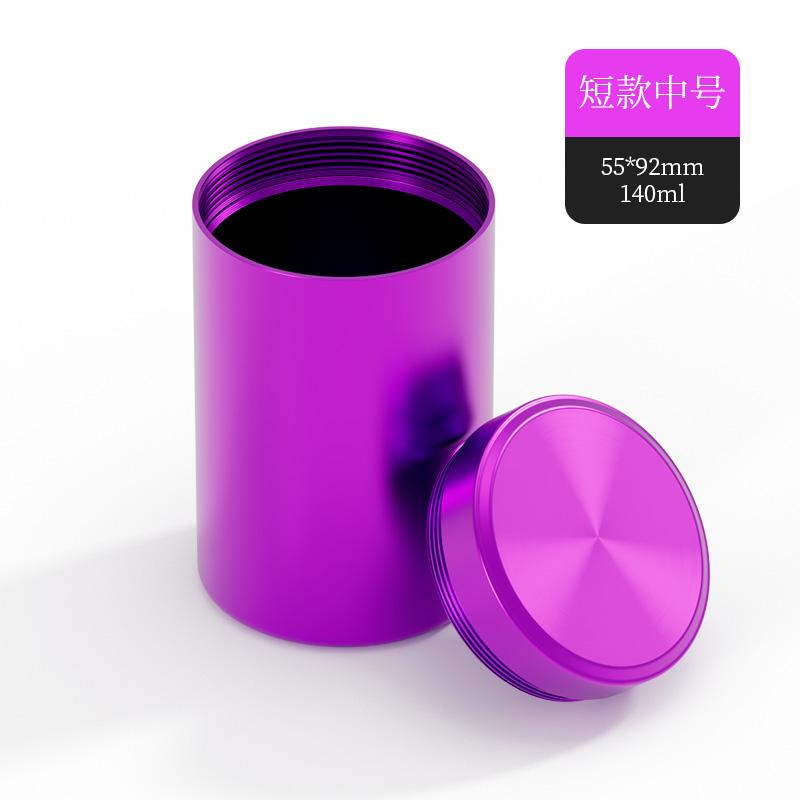 Titanium Aluminum Alloy Storage Bottle Travel Portable Tea Metal Mini Storage Box Nuts Candy Food Metal Container Storage Tank
