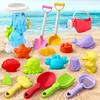 1Set Beach Toys Set Kids Sandbox Kit Summer Outdoor Play Sand Water Game Toy With Truck Watering Can Shovel Mold For Gift