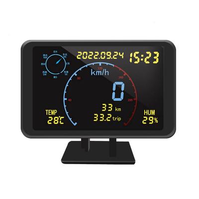 DC5-24V GPS HUD Ostrzeżenie na przednią szybę Ekran 4,7 cala Lokalizator GPS Prędkościomierz samochodowy Alarm bezpieczeństwa Wielofunkcyjne akcesoria samochodowe