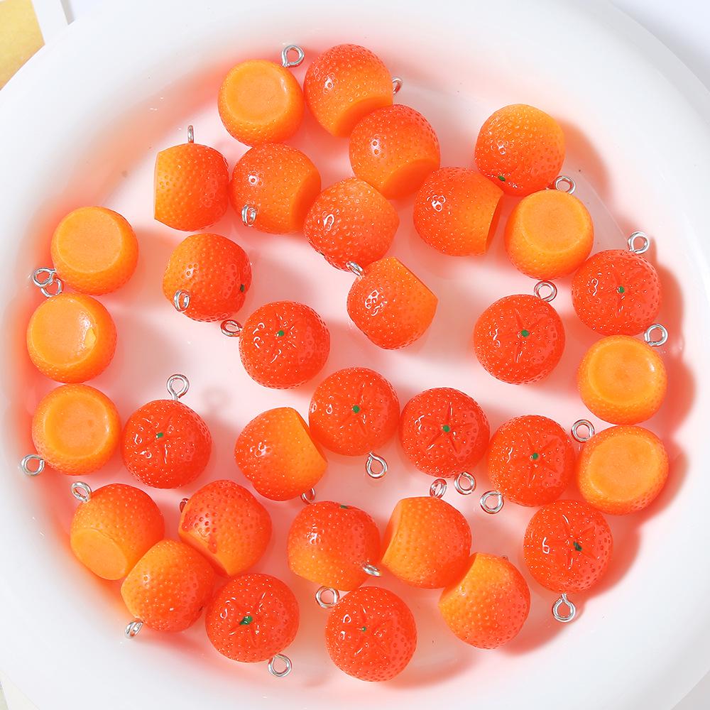 Resin Fruit Miniature DIY Accessories: Earrings, Keychains, Phone Cases, and Bag Pendants