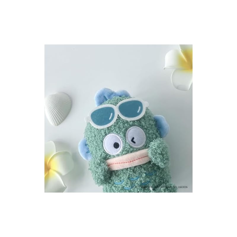 AS KNOW AS plus (ASKNOW AS PLUS) ZY0548 Sanrio to Issho BC Vacation Series Hangyodon F Sanrio Suntan Cute Key Charm Green