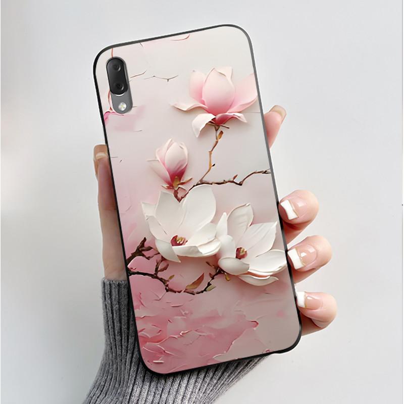 Hülle Für Sony Xperia L3 L 3 L3312 L4312 L4332 Handyhülle Luxus Mode Schmetterling Blumen Schwarzes Silikon Weiche Rückseite Abdeckung