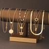 7pcs/Set Simple Star Heart Pendant Necklace Set For Women Fashion Gold Color Elegant Layered Necklace Female Charms Jewelry Gift