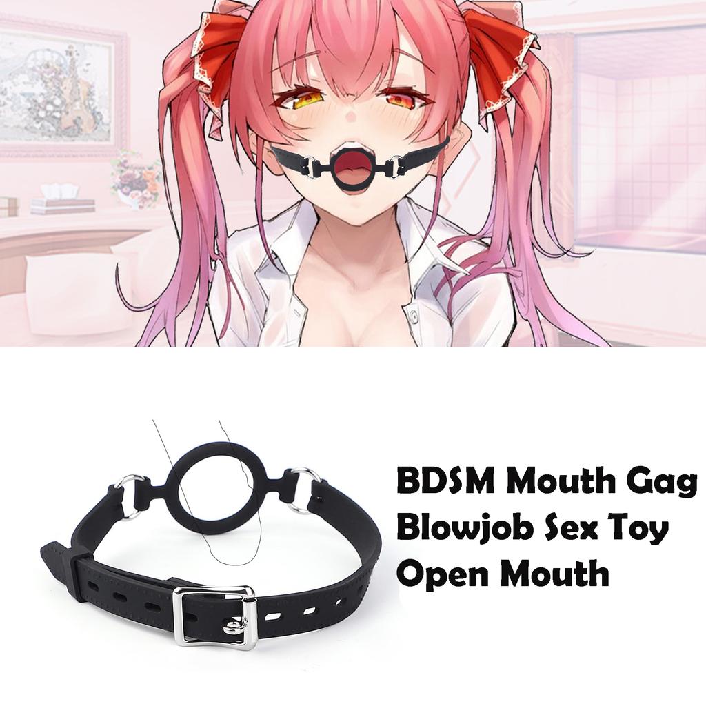 Mouth Gag Sexy Adult Female Mouth Opener Oral Sex Toys SM Slave Mouth Ball Adult Couple Sex Games Male Silicone Blowjob Toy