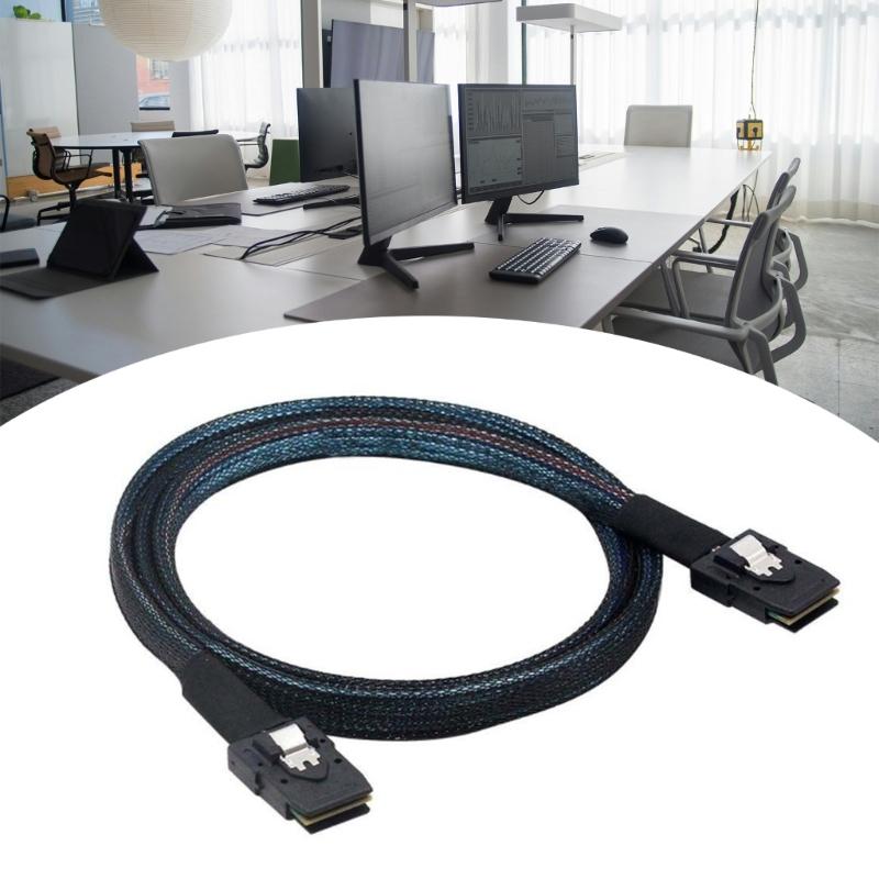 1m Internal Server Cable MiniSAS 36Pin SFF-8087 Male to Male for RAIDs Systems and Workstations