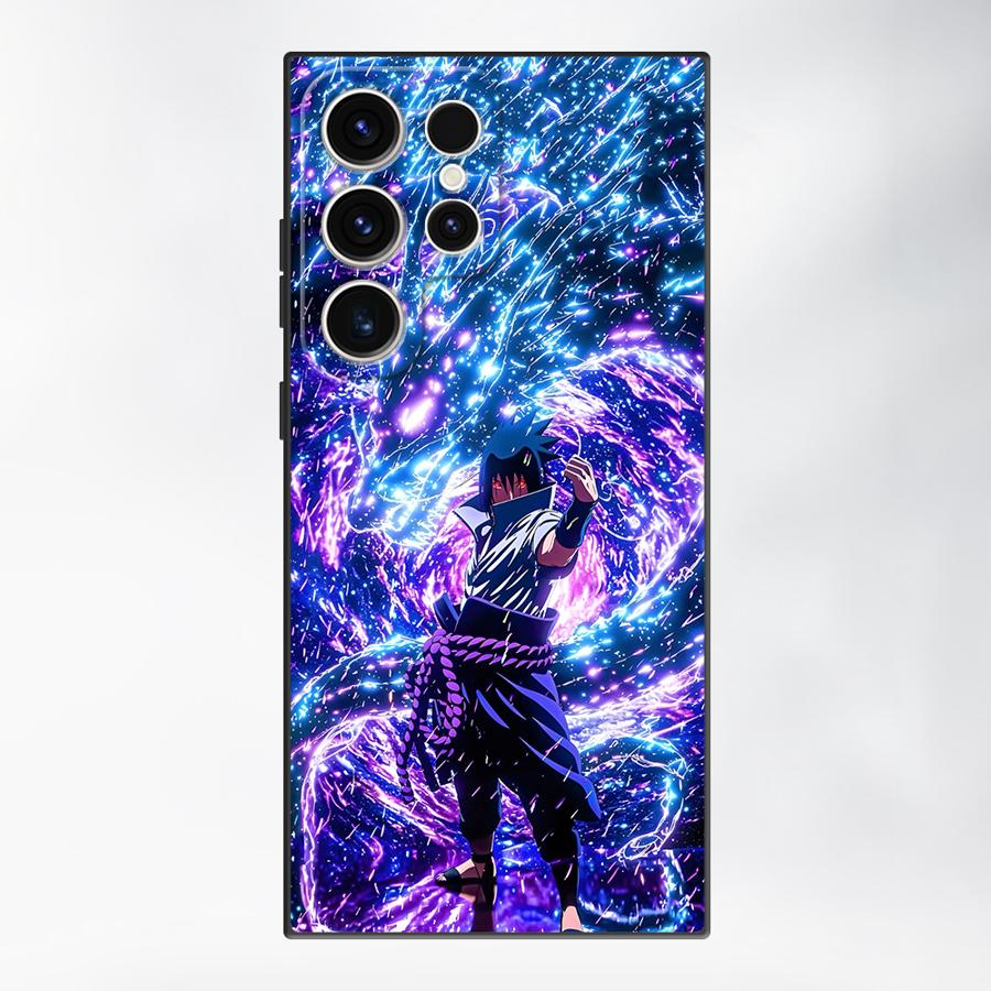 

Black Soft Phone Cover Case for Samsung Galaxy S20 S21 FE S24 Plus S25 Edge S23 Ultra Cool Kirin Sasuke Galaxy S22 5G
