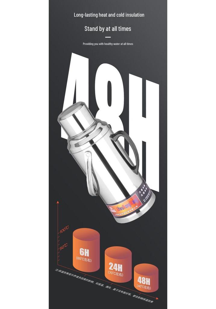 Large Capacity Stainless Steel Insulated Thermos Flask for Hot Water