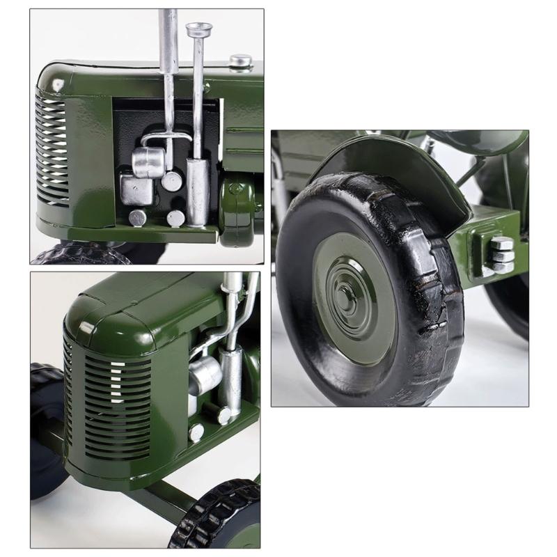 Metal Antique Vintages Car Model Handcrafted Collections Collectible Vehicle for Bar Home Decors Farm Tractor Models