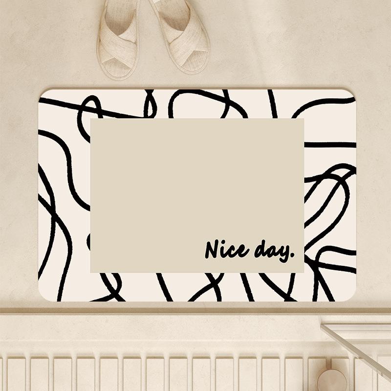 Bathroom Mats Kitchen Mats Doormats Front Door Mats Dirt Repellent Non-Slip Floor Mat Shower Rugs Machine Washable