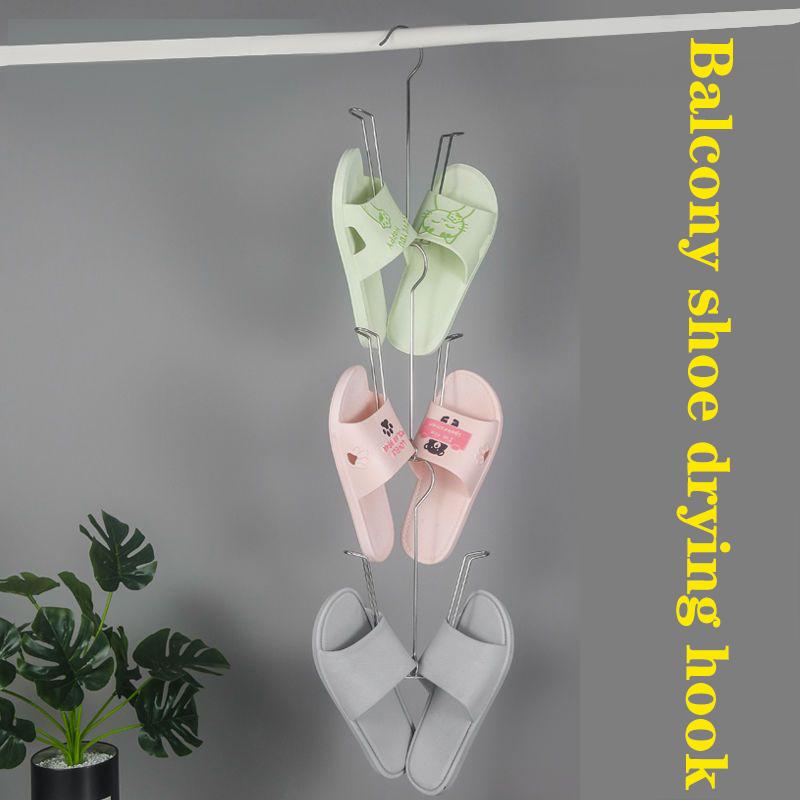 Solid Stainless Steel Shoe Rack, Thickened, Multi-purpose Shoe Drying Tool, Balcony Anti Falling, Durable Shoe Rack, Easy To Dry In Dormitories