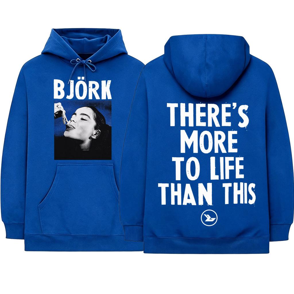 Bjork Rock Tour Concert 2026 Merch Hoodies Unisex Clothing Fashion Loose Long Sleeves Pullovers Hooded Sweatshirts Streetwear