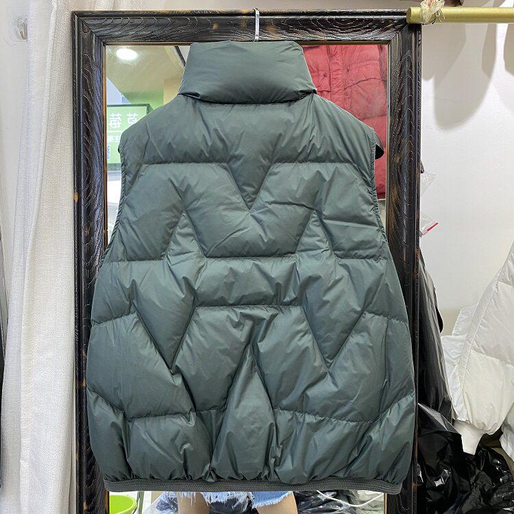 Women's Lightweight White Duck Down Vest - European Style Winter 2023 Gilet Jacket