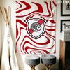 CA River Plate Wall Tapestry Aesthetic Wall Hanging Printed Fabric Blanket Decorative Tapestries for Bedroom Living Room Home Decor