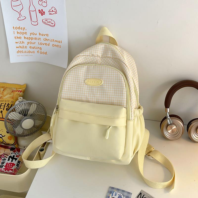 Soft Girl Cute Girl Backpack Primary and Secondary School Student Spring Outing Travel Bag High-value Leisure Time Shangshu Bag