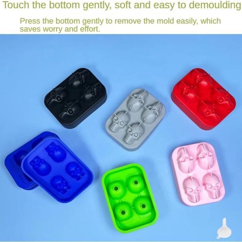 3D Skull Silicone Mold I Cube Tray Mould I Cube Maker I Ball Mold Whiskey Wine Cocktail I Cube I Ball Mold