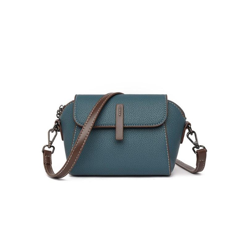 Borsa Piccola da Donna Monocolore di Lusso Designer Moda Borsa a Spalla Messenger Borsa a Tracolla in Ecopelle PU da Donna Bolsas