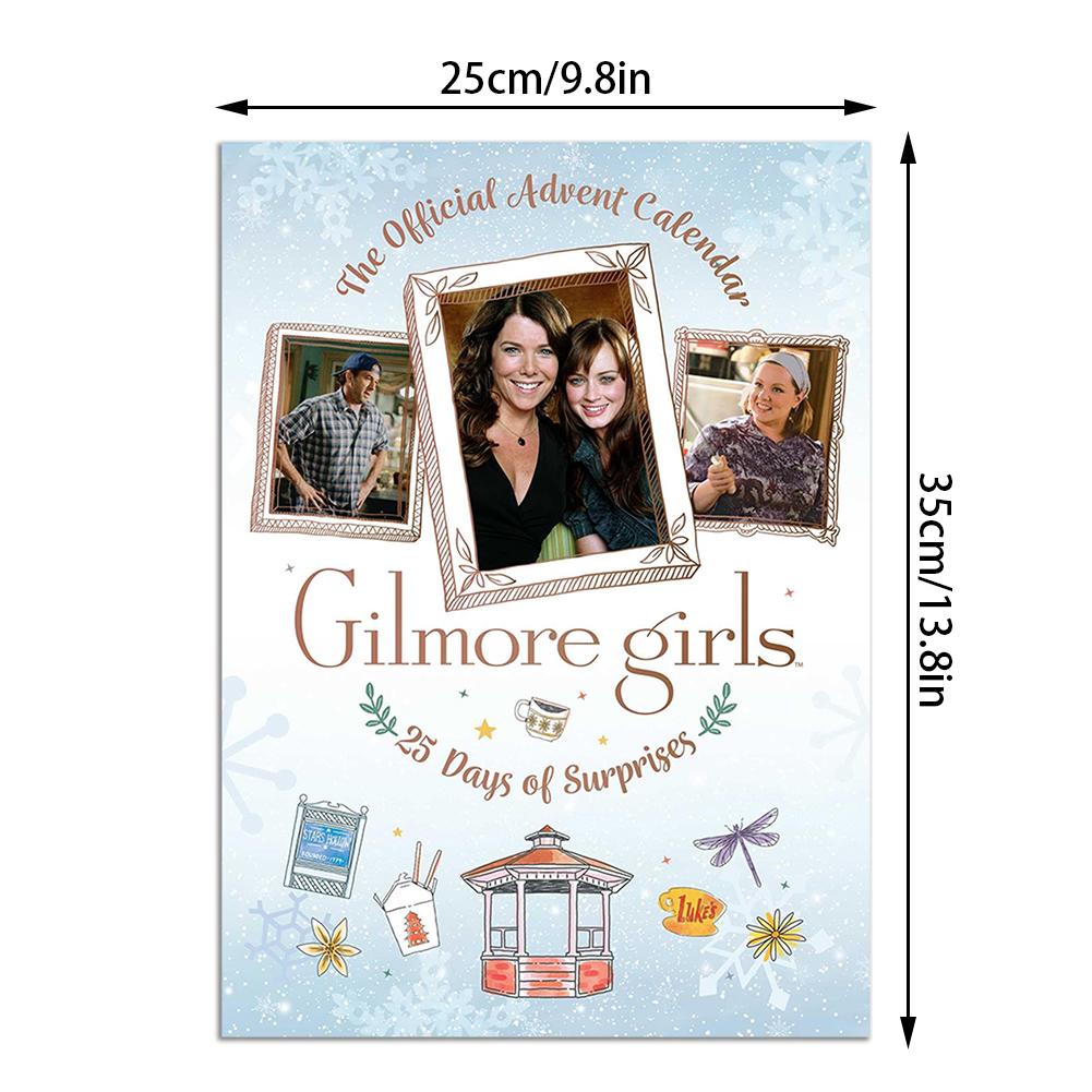 Vánoční adventní kalendář 2025 Vánoce Gilmorova děvčata Oficiální adventní kalendář Dekorace Kalendář Překvapení Vánoční dárek