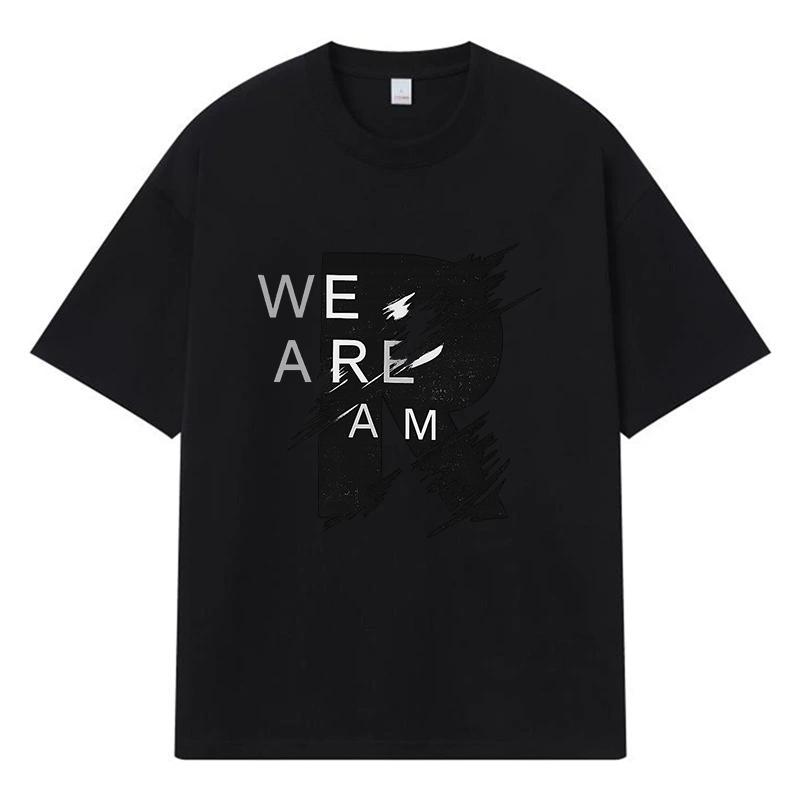 2026 We Are R Printed Graphic Streetwear Y2k Harajuku 100% Cotton T Shirt Casual Oversized Summer Men T-shirt