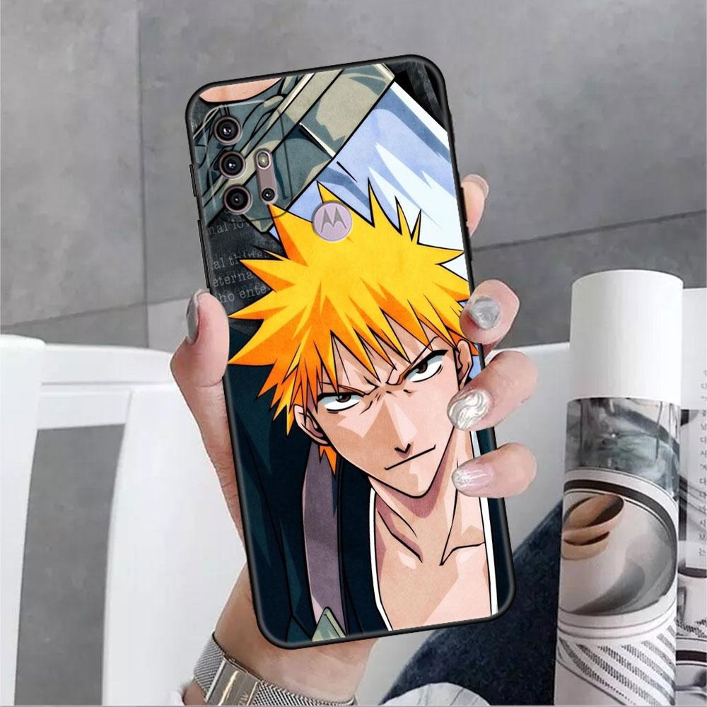 Case For Motorola G60 G30 G22 Edge 20 Lite G31 One Fusion G9 G8 G60s G51 G71 G52 G200 G50 TPU Phone Cover Kurosaki Ichigo Bleach