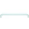 Meuble TV - FDIT - Design Élégant - Verre Transparent - 110 X 30 X 13 Cm - Épaisseur 12 Mm