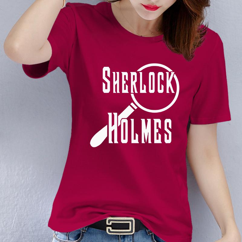 Funny ShortSleeved TShirt Magnifying Glass Respecting Fate Helping Others Unique Personality Design for Lovers