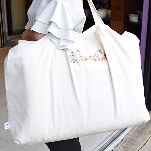 Moomin 5-Piece Nap Futon Set, Misty Gray, Made in Japan