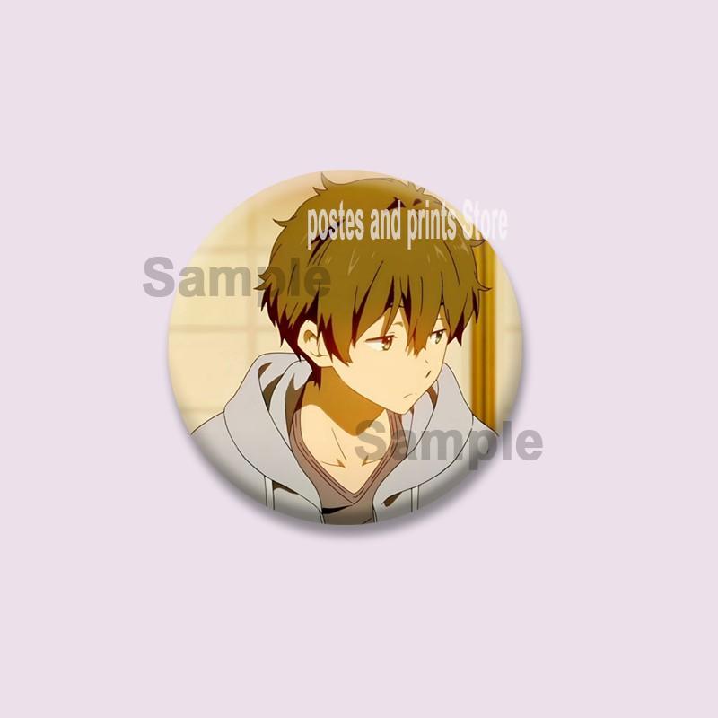 Cute Anime Hyouka Enamel Pins Clothing Bag Hat Jewelry Accessories Cartoon Round Brooch Eru Chitanda Animation Badge Toys Gifts