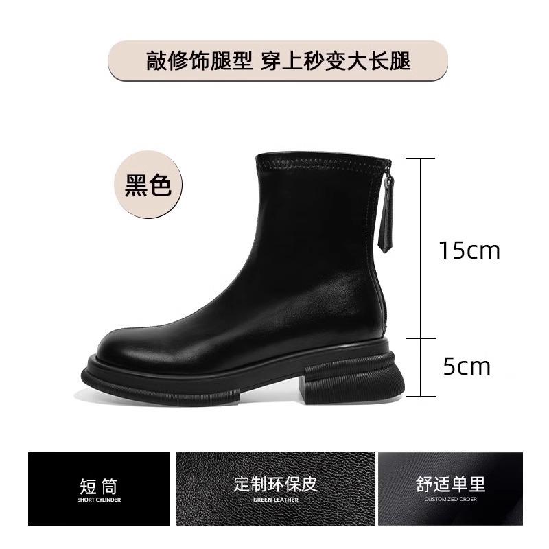 British style retro Martin boots women's autumn and winter 2025 new short boots summer leather versatile thick-soled thin boots