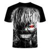Anime T-Shirt für Kinder Hip Hop Tokyo Ghoul 3D-Druck Stil Mode Kurzarm T-Shirts Sommer Tops Kinder T-Shirt Kleidung Streetwear