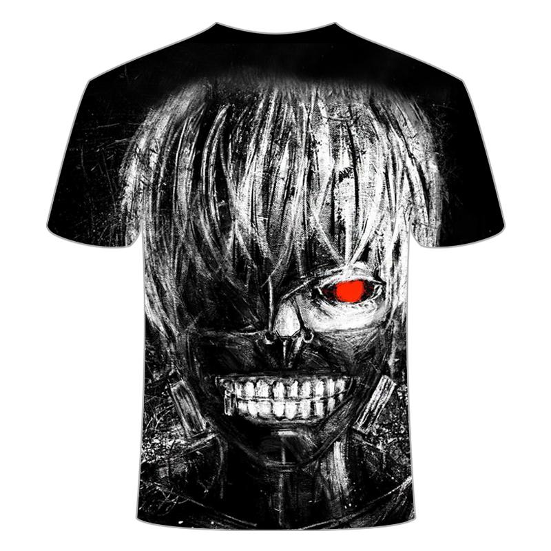 Anime tričko pro děti Hip Hop Tokyo Ghoul Styl 3D tisku Móda Trička s krátkým rukávem Letní topy Dětské triko Oblečení Streetwear