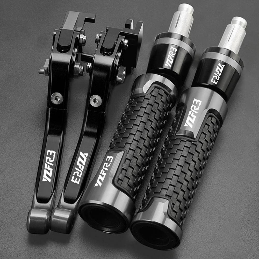 Accessori Moto Leve Freno Frizione Regolabili Estremità Manubrio Per YAMAHA YZFR3 YZF R3 2015 2016 2017