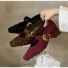 Spring and Autumn New Fashionable Comfortabl  Elegant Casual Leopard Print Wear-Resistant Single Shoes Women Mary Jane Shoes