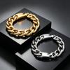 Vintage Bracelets for Man Men's 18MM Width Rivet Cuban Chain Bracelet Cool 316L Stainless Steel Jewelry Gifts for Him Father Dad