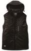 BURTLE Stretch Hoodie Winter Vest (Unisex) for Fall/Winter, Black, 3264, Size 35 M