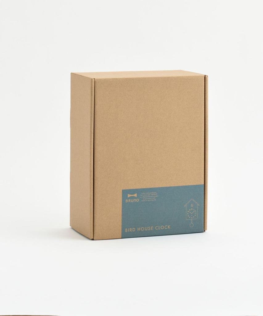 BRUNO Cuckoo Clock, Pendulum Clock, Wall-Mounted/Tabletop Clock, Cute and Stylish, Ivory Birdhouse Clock, BCW047-IV