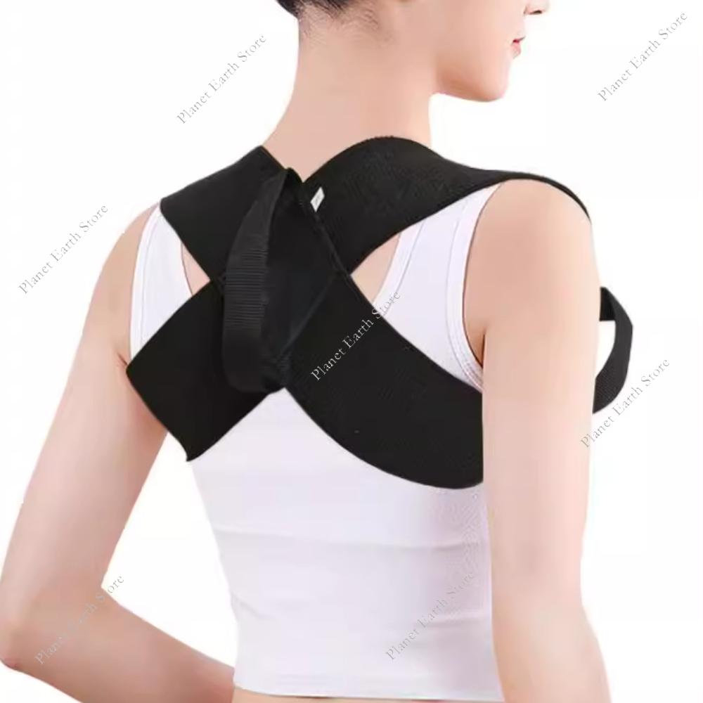 

Регулируемый пояс-корректор осанки для спины и плеч, поддержка верхней части спины, корректор осанки, для дома, офиса, спорта, бандаж для верхней части спины и шеи XXL