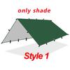 19 Hang Point Tarp Waterpoof Survival Bushcraft Sun Shelter Beach Shade Tent Outdoor Canopy Backpacking Tourist Awning 4x4 3x3m